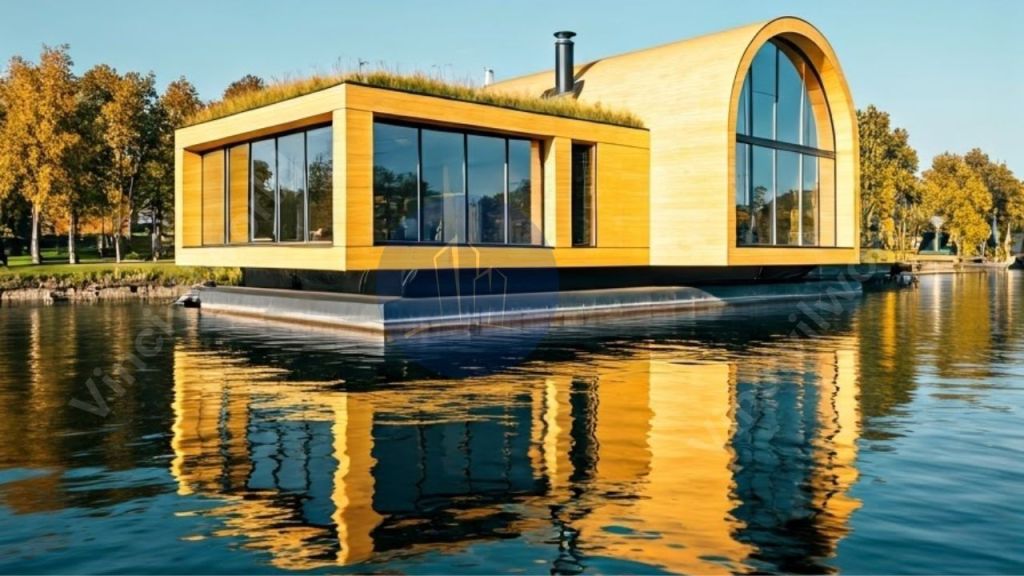 Floating houses - Green Roofed Schwimm