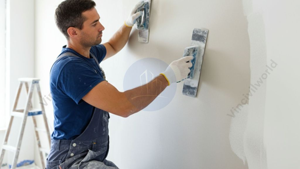 Gypsum plastering - High productivity