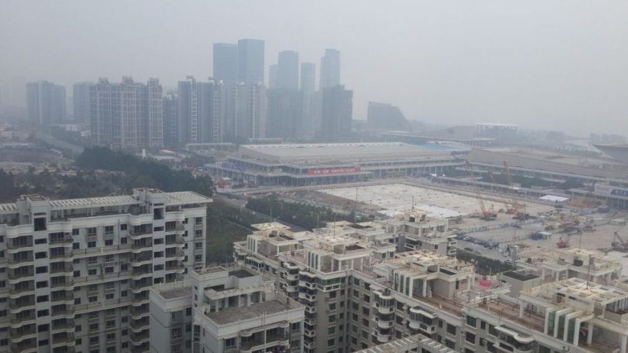 Air pollution due to construction activities