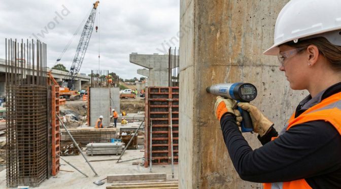 Rebound hammer test on Concrete structures