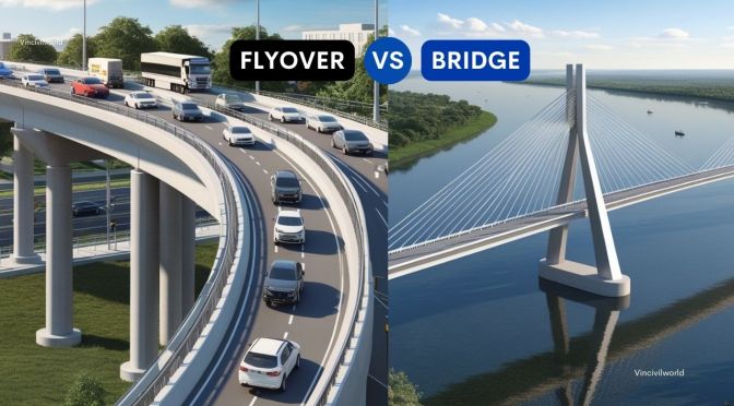 Flyovers and bridges : Features and difference