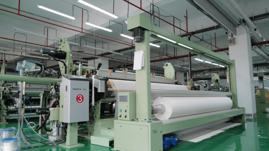 Industrial filter cloth production for filter press dewatering systems